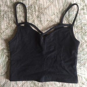 Criss-cross crop top